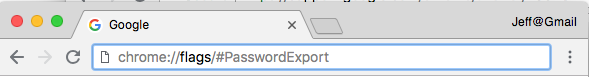 how to export my google chrome passwords